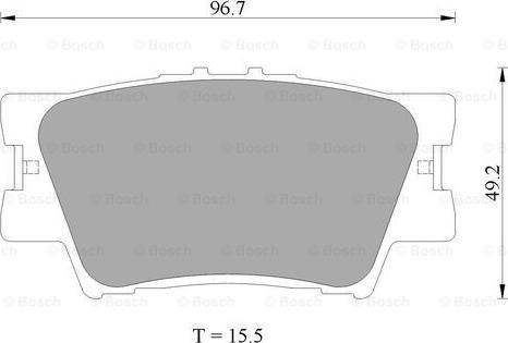 BOSCH 0 986 AB2 271 - Kit de plaquettes de frein, frein à disque cwaw.fr