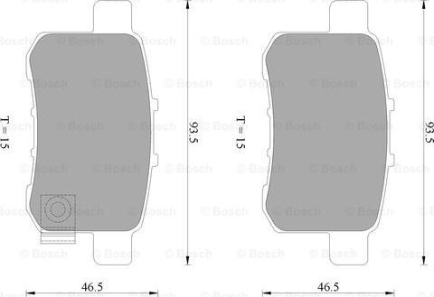 BOSCH 0 986 AB2 273 - Kit de plaquettes de frein, frein à disque cwaw.fr