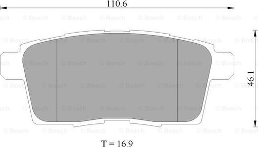 BOSCH 0 986 AB2 272 - Kit de plaquettes de frein, frein à disque cwaw.fr