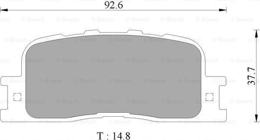 BOSCH 0 986 AB2 774 - Kit de plaquettes de frein, frein à disque cwaw.fr