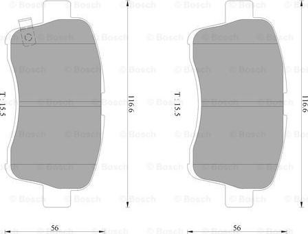 BOSCH 0 986 AB2 778 - Kit de plaquettes de frein, frein à disque cwaw.fr