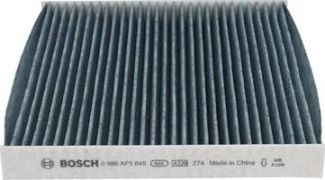 BOSCH 0 986 AF5 849 - Filtre, air de l'habitacle cwaw.fr