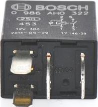 BOSCH 0 986 AH0 322 - Relais, courant de travail cwaw.fr