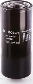 BOSCH 0 986 B01 020 - Filtre à huile cwaw.fr