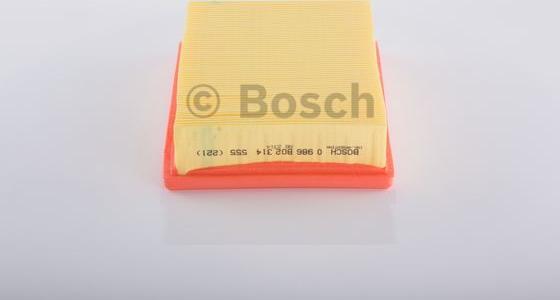 BOSCH 0 986 B02 314 - Filtre à air cwaw.fr