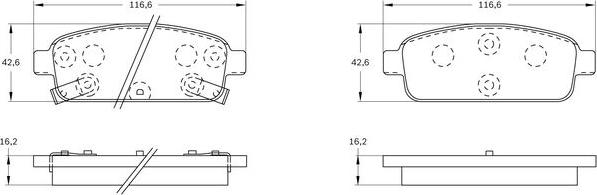 BOSCH 0 986 BB0 960 - Kit de plaquettes de frein, frein à disque cwaw.fr