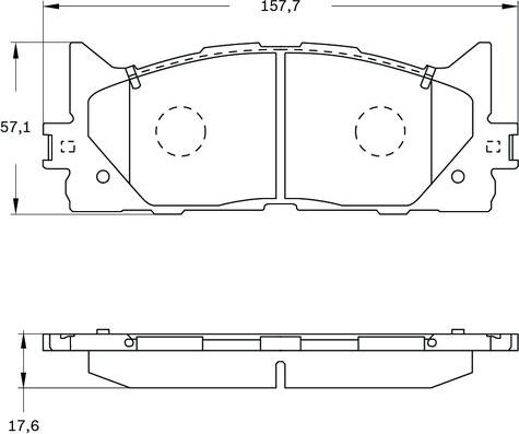 BOSCH 0 986 BB0 410 - Kit de plaquettes de frein, frein à disque cwaw.fr