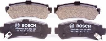 BOSCH 0 986 BB0 535 - Kit de plaquettes de frein, frein à disque cwaw.fr