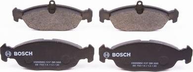 BOSCH 0 986 BB0 537 - Kit de plaquettes de frein, frein à disque cwaw.fr