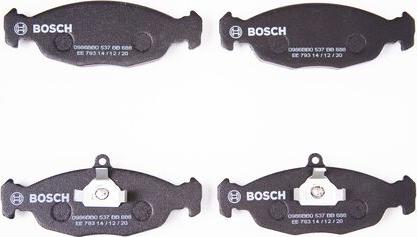 BOSCH 0 986 BB0 537 - Kit de plaquettes de frein, frein à disque cwaw.fr