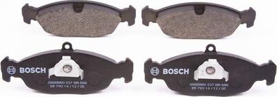 BOSCH 0 986 BB0 537 - Kit de plaquettes de frein, frein à disque cwaw.fr