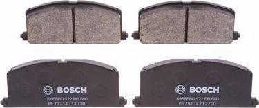 BOSCH 0 986 BB0 522 - Kit de plaquettes de frein, frein à disque cwaw.fr