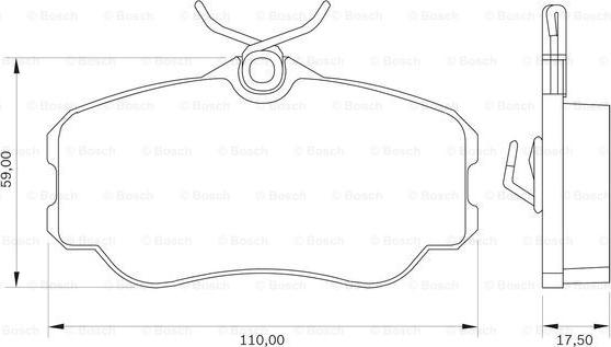 BOSCH 0 986 BB0 039 - Kit de plaquettes de frein, frein à disque cwaw.fr