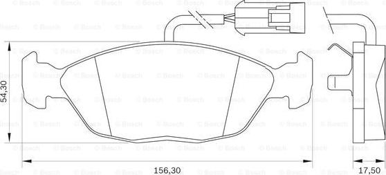 BOSCH 0 986 BB0 036 - Kit de plaquettes de frein, frein à disque cwaw.fr