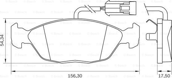 BOSCH 0 986 BB0 037 - Kit de plaquettes de frein, frein à disque cwaw.fr