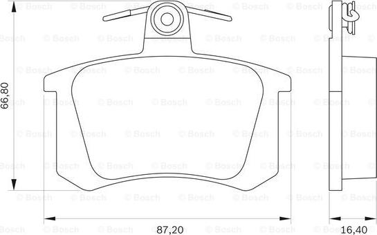 BOSCH 0 986 BB0 079 - Kit de plaquettes de frein, frein à disque cwaw.fr