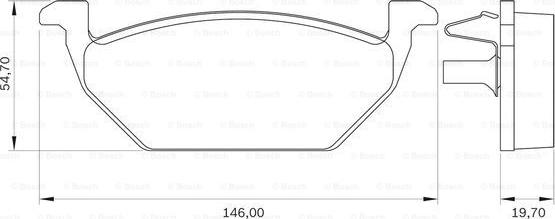 BOSCH 0 986 BB0 109 - Kit de plaquettes de frein, frein à disque cwaw.fr