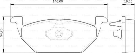 BOSCH 0 986 BB0 139 - Kit de plaquettes de frein, frein à disque cwaw.fr