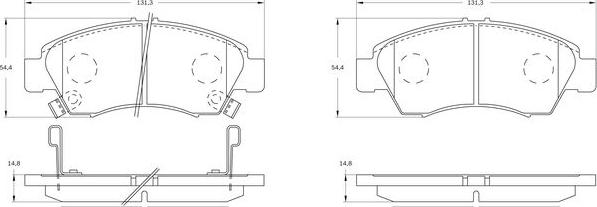 BOSCH 0 986 BB0 365 - Kit de plaquettes de frein, frein à disque cwaw.fr