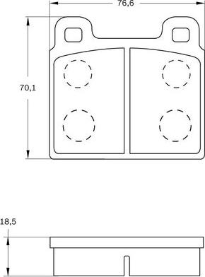 BOSCH 0 986 BB0 254 - Kit de plaquettes de frein, frein à disque cwaw.fr