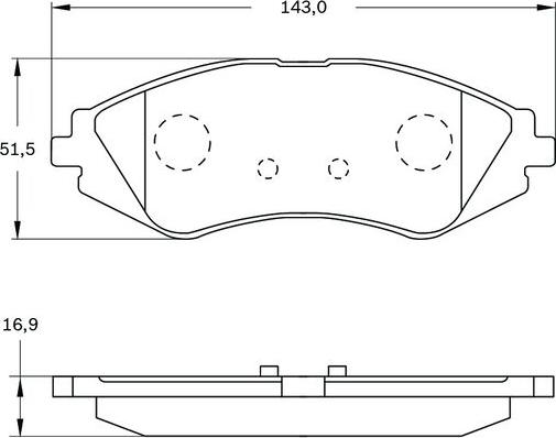 BOSCH 0 986 BB0 749 - Kit de plaquettes de frein, frein à disque cwaw.fr