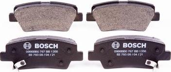 BOSCH 0 986 BB0 767 - Kit de plaquettes de frein, frein à disque cwaw.fr