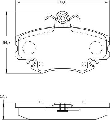 BOSCH 0 986 BB0 704 - Kit de plaquettes de frein, frein à disque cwaw.fr