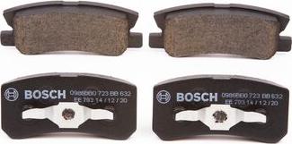 BOSCH 0 986 BB0 723 - Kit de plaquettes de frein, frein à disque cwaw.fr