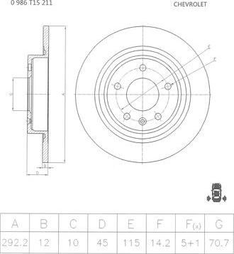 BOSCH 0 986 T15 211 - Disque de frein cwaw.fr