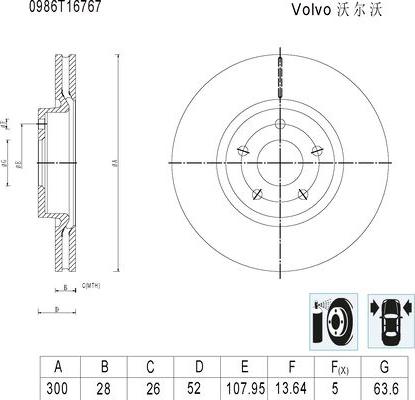 BOSCH 0 986 T16 767 - Disque de frein cwaw.fr