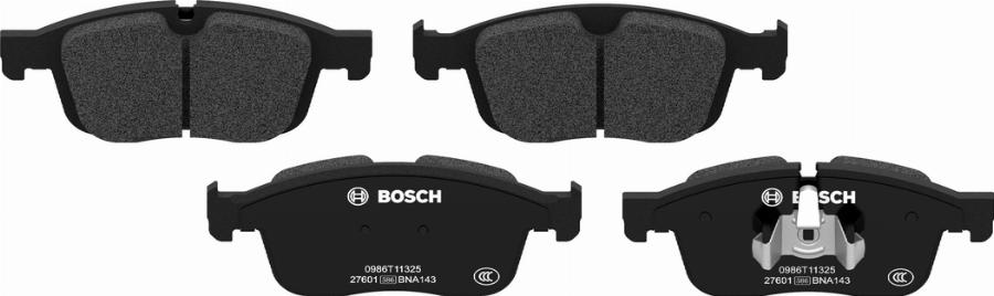 BOSCH 0 986 T11 325 - Kit de plaquettes de frein, frein à disque cwaw.fr