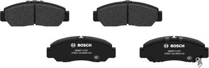 BOSCH 0 986 T11 321 - Kit de plaquettes de frein, frein à disque cwaw.fr