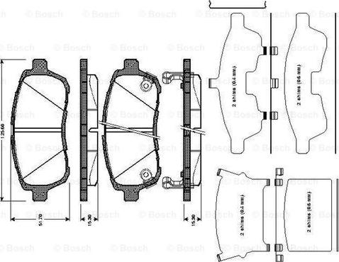 BOSCH 0 986 TB3 010 - Kit de plaquettes de frein, frein à disque cwaw.fr