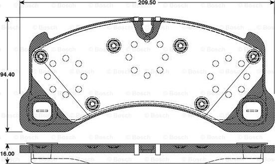 BOSCH 0 986 TB3 087 - Kit de plaquettes de frein, frein à disque cwaw.fr