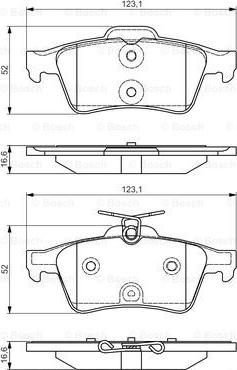 BOSCH 0 986 TB3 197 - Kit de plaquettes de frein, frein à disque cwaw.fr