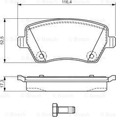 BOSCH 0 986 TB3 159 - Kit de plaquettes de frein, frein à disque cwaw.fr