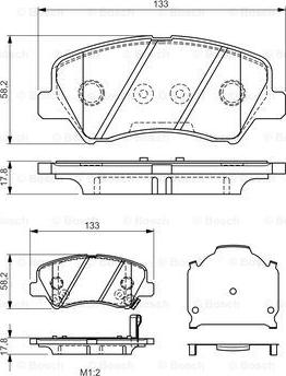 BOSCH 0 986 TB3 160 - Kit de plaquettes de frein, frein à disque cwaw.fr