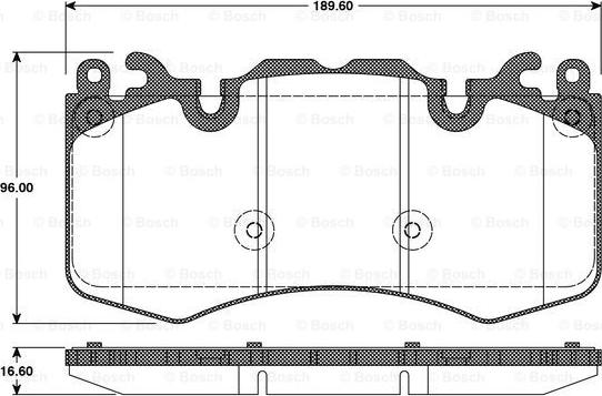 BOSCH 0 986 TB3 110 - Kit de plaquettes de frein, frein à disque cwaw.fr