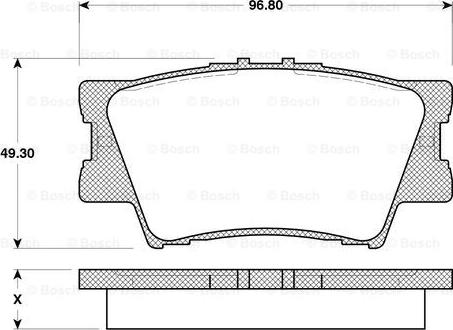 BOSCH 0 986 TB3 118 - Kit de plaquettes de frein, frein à disque cwaw.fr