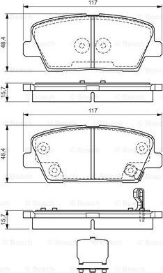 BOSCH 0 986 TB3 189 - Kit de plaquettes de frein, frein à disque cwaw.fr