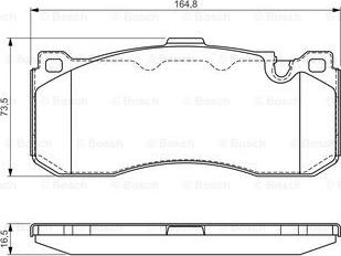 BOSCH 0 986 TB3 181 - Kit de plaquettes de frein, frein à disque cwaw.fr