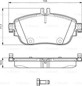 BOSCH 0 986 TB3 170 - Kit de plaquettes de frein, frein à disque cwaw.fr