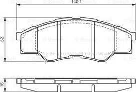 BOSCH 0 986 TB3 173 - Kit de plaquettes de frein, frein à disque cwaw.fr