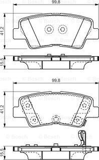 BOSCH 0 986 TB3 204 - Kit de plaquettes de frein, frein à disque cwaw.fr