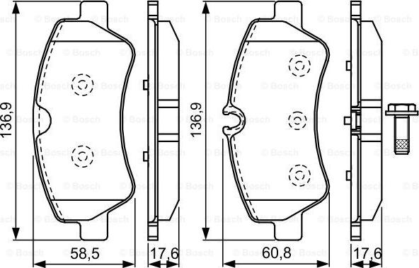 BOSCH 0 986 TB3 202 - Kit de plaquettes de frein, frein à disque cwaw.fr