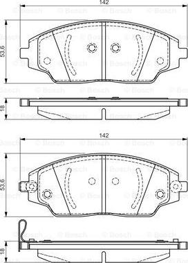 BOSCH 0 986 TB3 229 - Kit de plaquettes de frein, frein à disque cwaw.fr