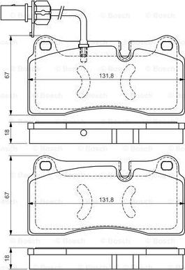 BOSCH 0 986 TB3 221 - Kit de plaquettes de frein, frein à disque cwaw.fr