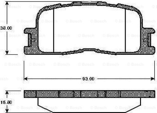 BOSCH 0 986 TB2 987 - Kit de plaquettes de frein, frein à disque cwaw.fr