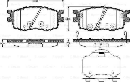 BOSCH 0 986 TB2 935 - Kit de plaquettes de frein, frein à disque cwaw.fr