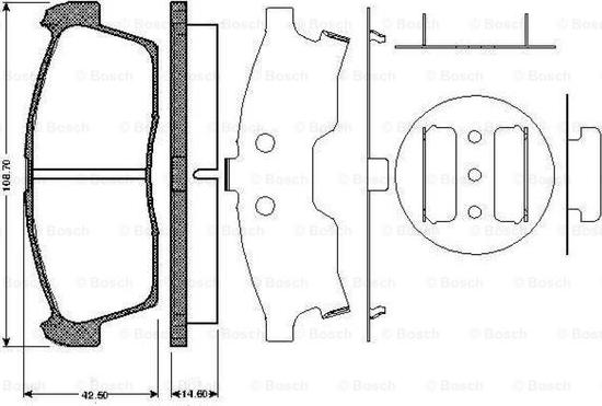 BOSCH 0 986 TB2 930 - Kit de plaquettes de frein, frein à disque cwaw.fr